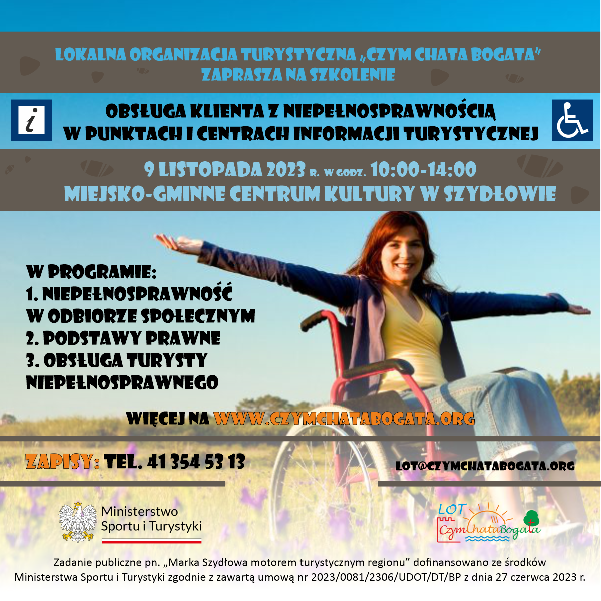 Zaproszenie na szkolenie „Obsługa klienta z niepełnosprawnością w PIT/CIT”